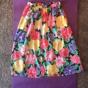 Vintage floral skirt